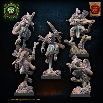 Cuetzpalli Regiment With Bows | Saurian Ancients | Lost Kingdom Miniatures