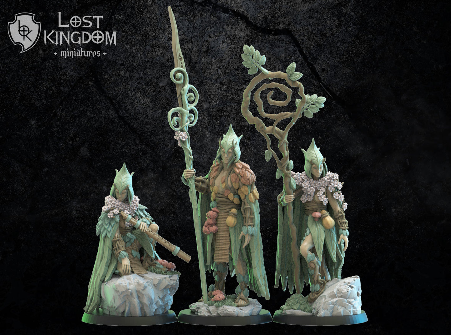 Mugen Guard Command Group | Mori / Wood Elves | Lost Kingdom Miniatures
