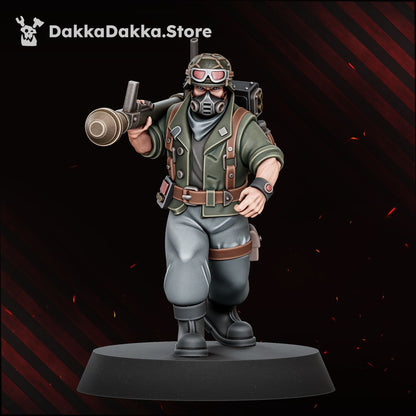Doomsday Veterans Brigade painted trooper with charge