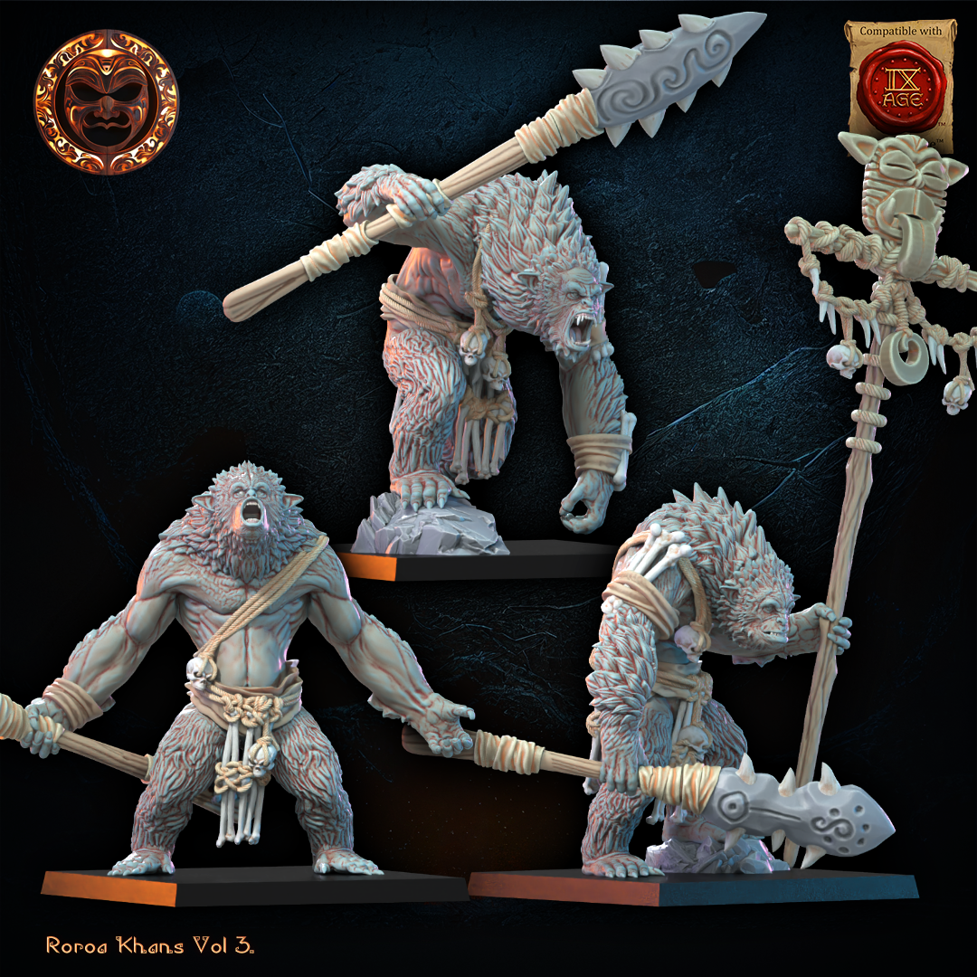 Maero Command Group | Roroa Khans | Lost Kingdom Miniatures