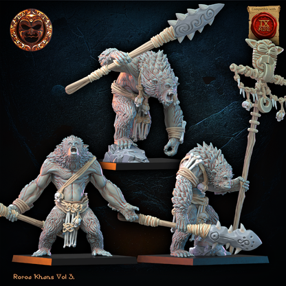 Maero Command Group | Roroa Khans | Lost Kingdom Miniatures