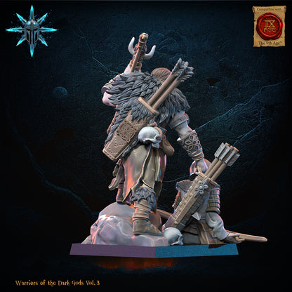 Barbarian Chief with Bow | Warriors of the Dark Gods | Lost Kingdom Miniatures