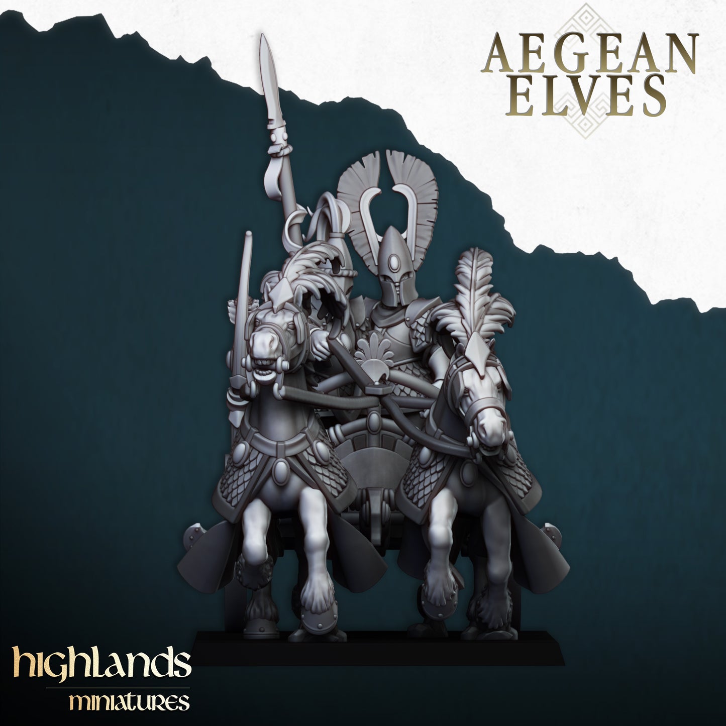 Aegean Elves Chariot | Highlands Miniatures