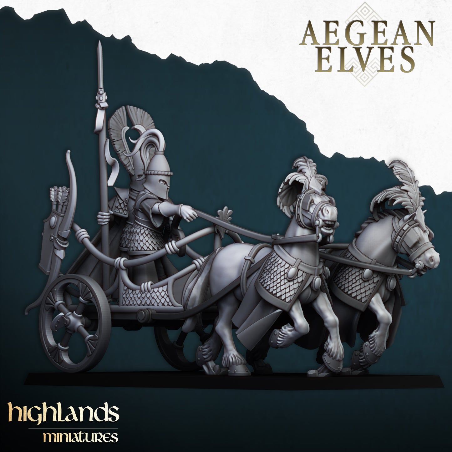 Aegean Elves Chariot | Highlands Miniatures