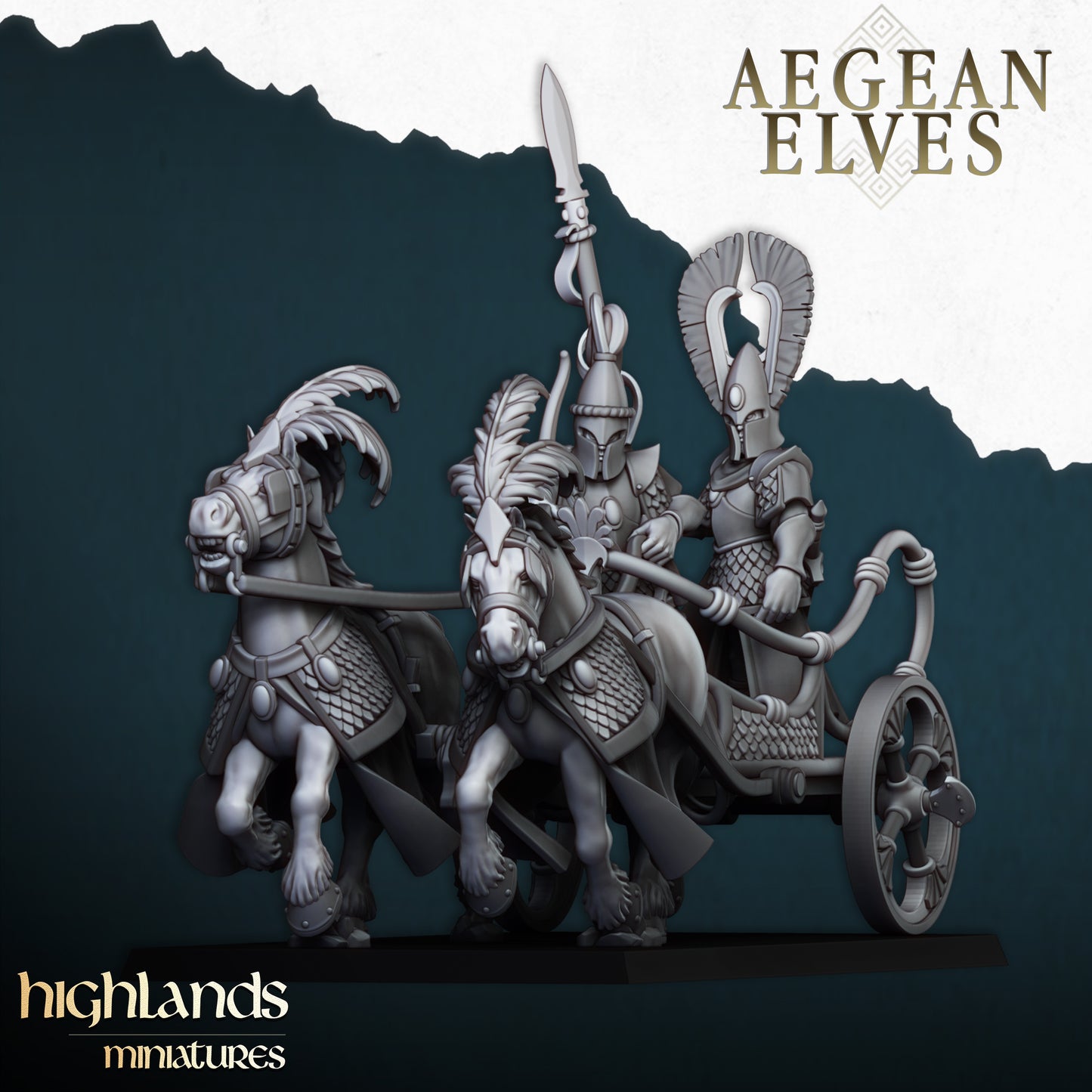 Aegean Elves Chariot | Highlands Miniatures