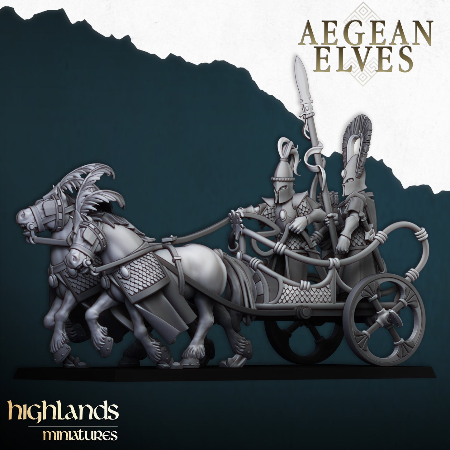 Aegean Elves Chariot | Highlands Miniatures