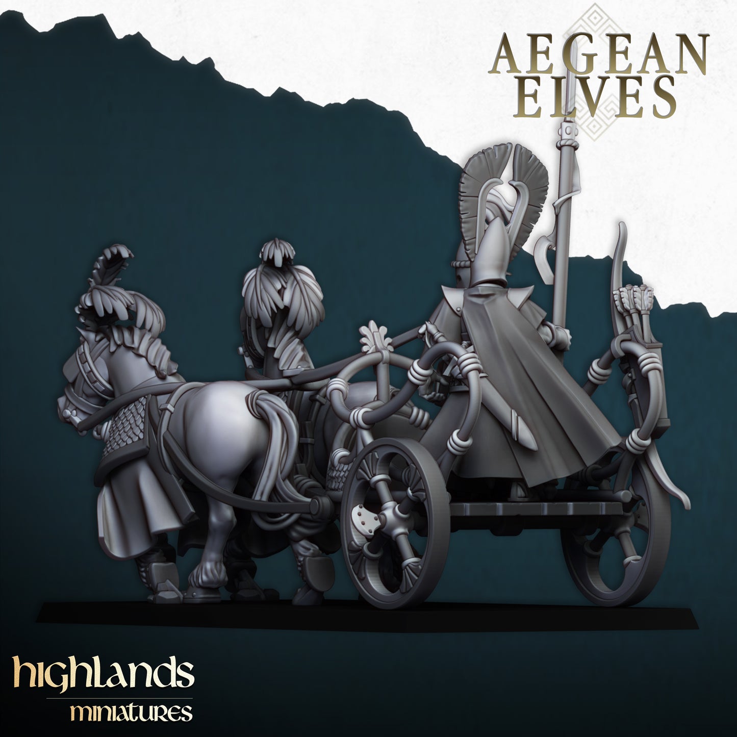 Aegean Elves Chariot | Highlands Miniatures