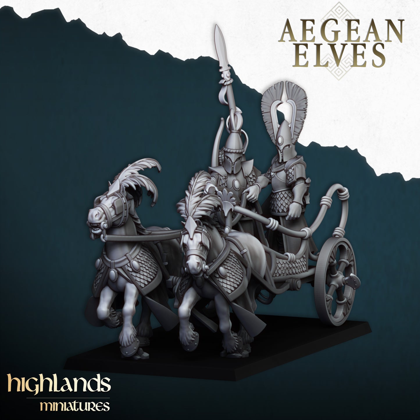 Aegean Elves Chariot | Highlands Miniatures