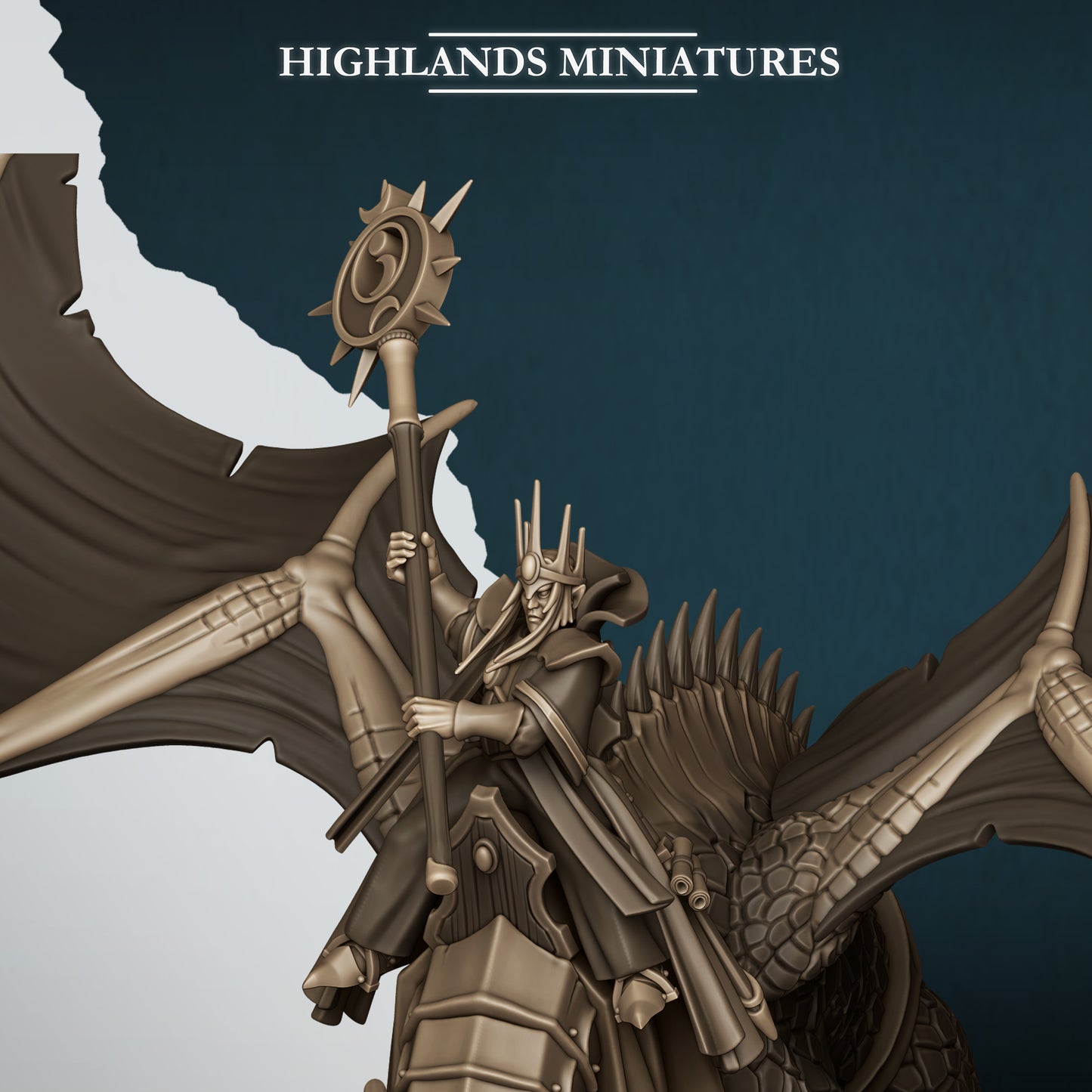Aegean Dragon (Prince or Mage Rider) | Aegean Elves | Highlands Miniatures