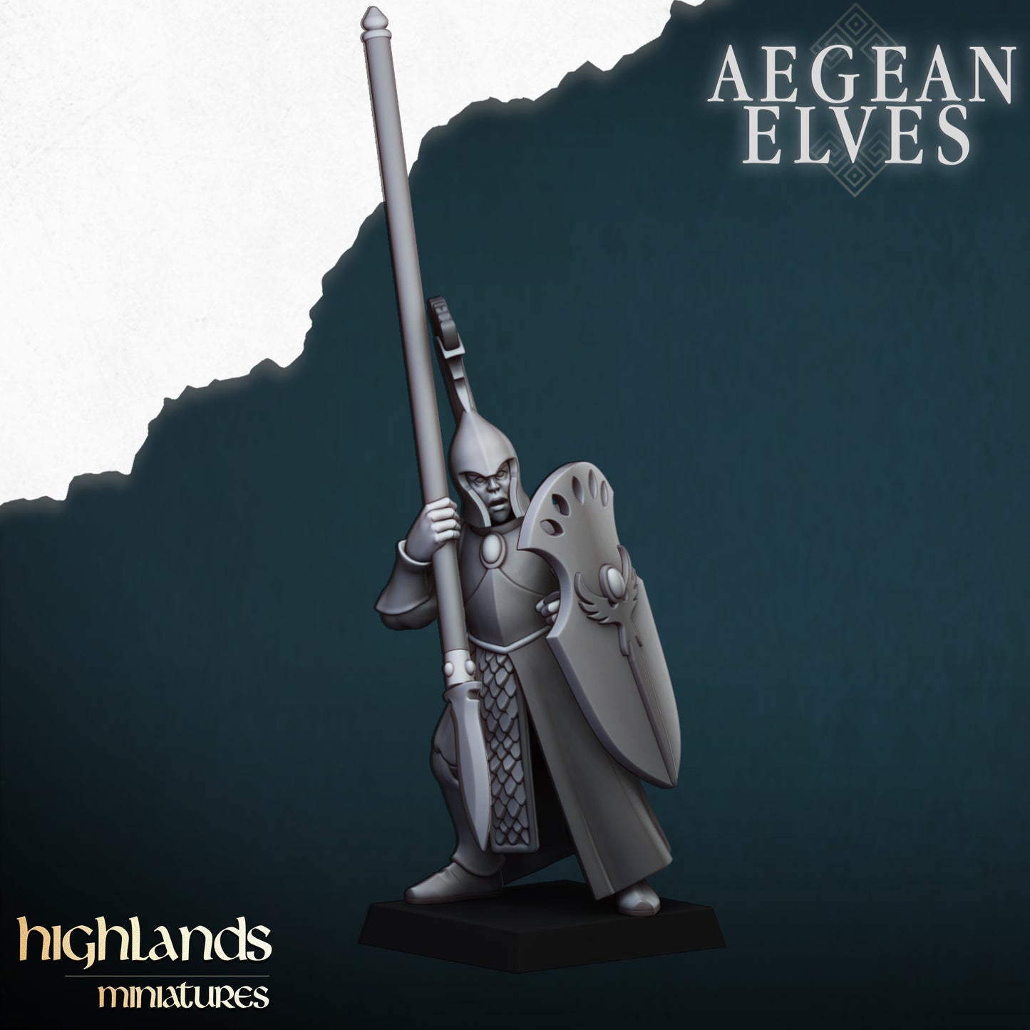 Aegean Elves Spearmen | Highlands Miniatures