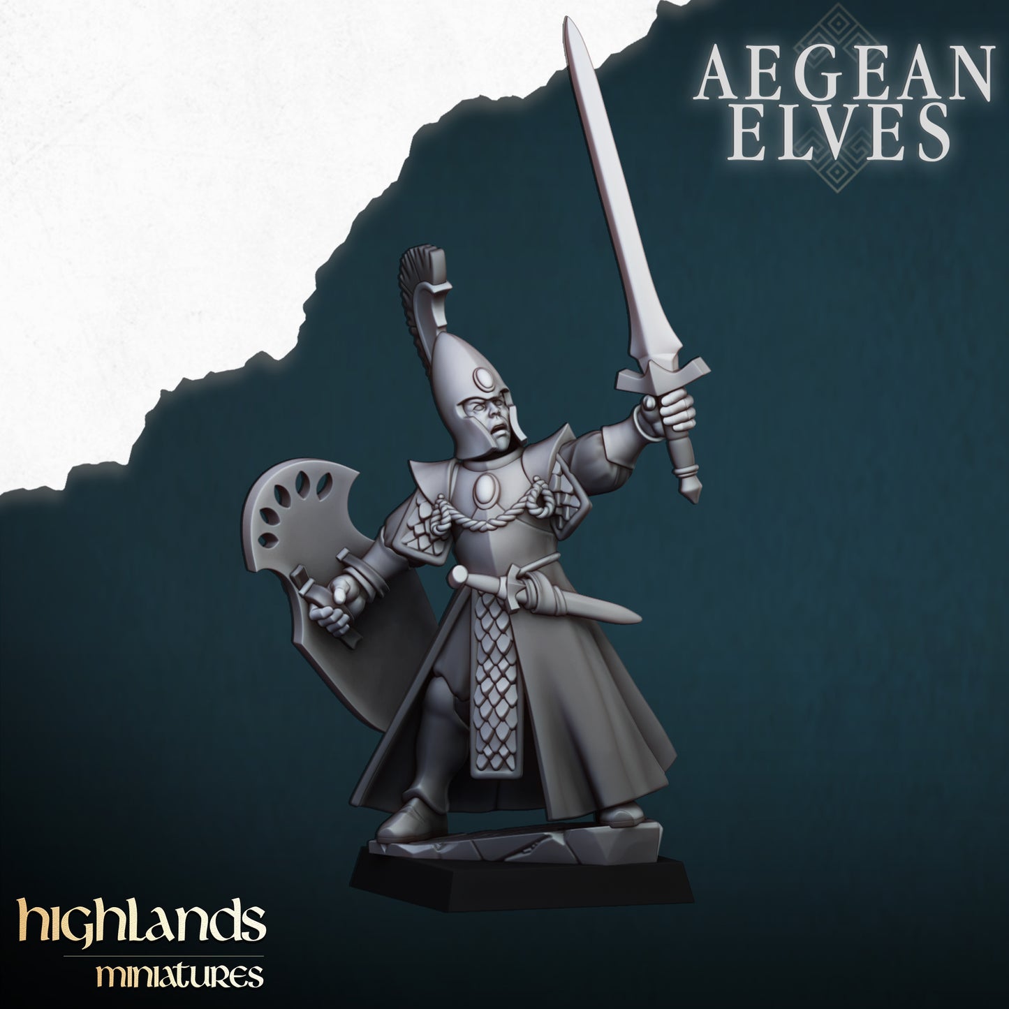 Aegean Elves Spearmen | Highlands Miniatures