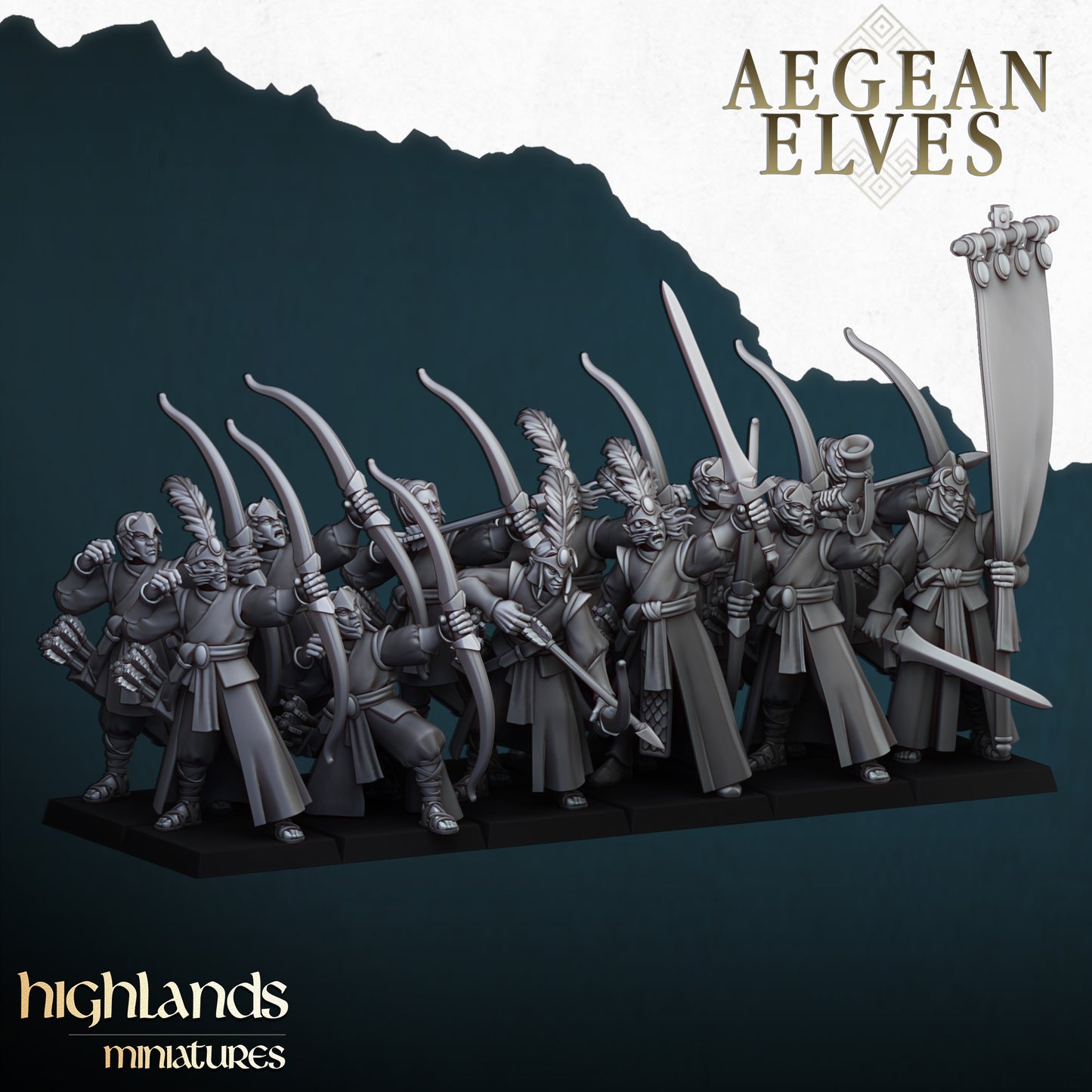 Aegean Elves Archers | Highlands Miniatures