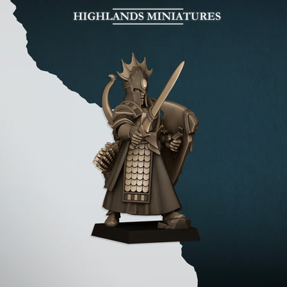 Aegean Elves Sea Guard Command Group | Highlands Miniatures