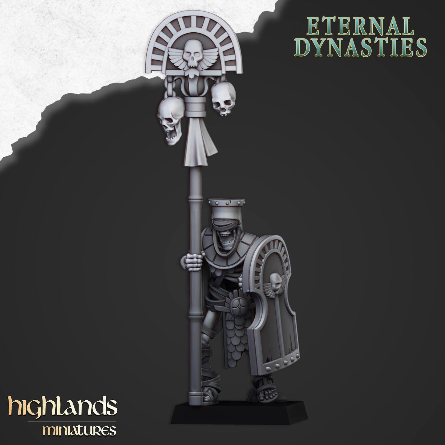 Ancient Guard Command Group | Eternal Dynasties | Highlands Miniatures