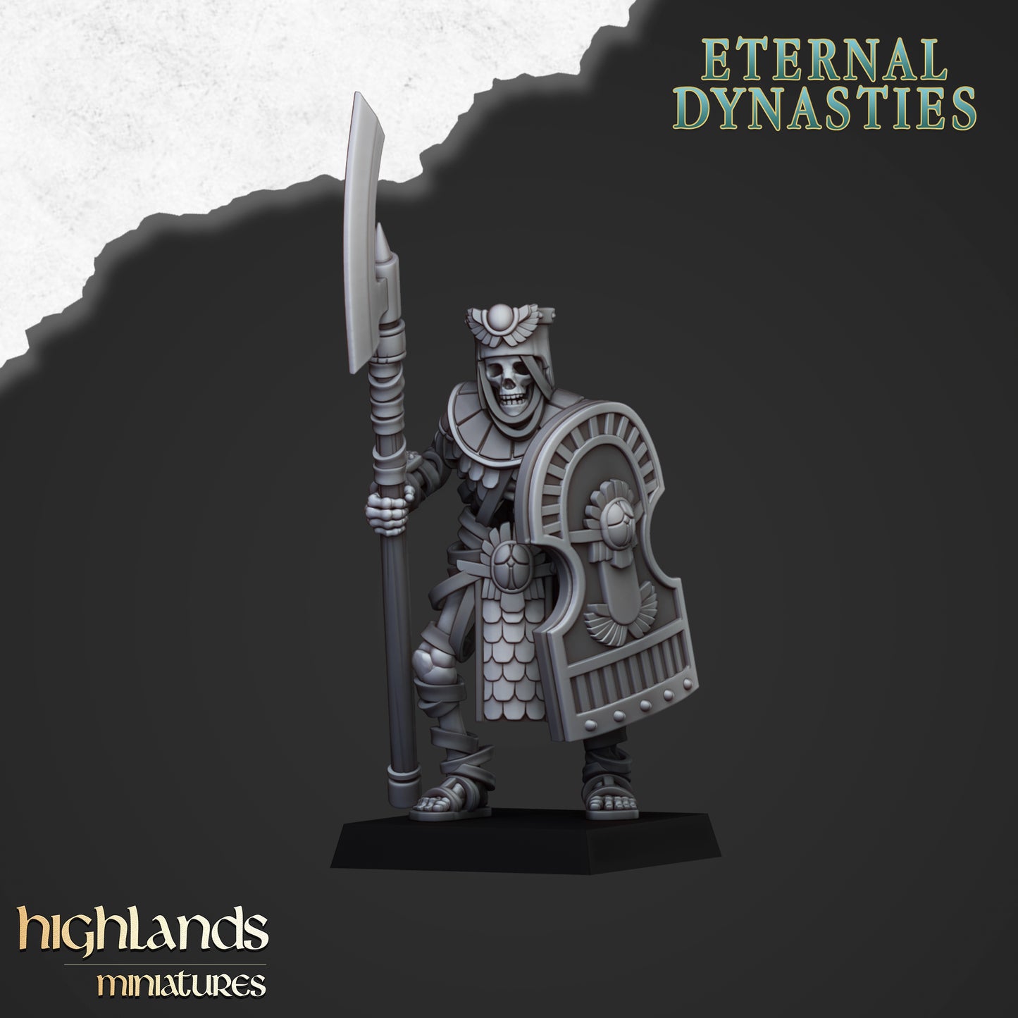 Ancient Guard with Halberds | Eternal Dynasties | Highlands Miniatures