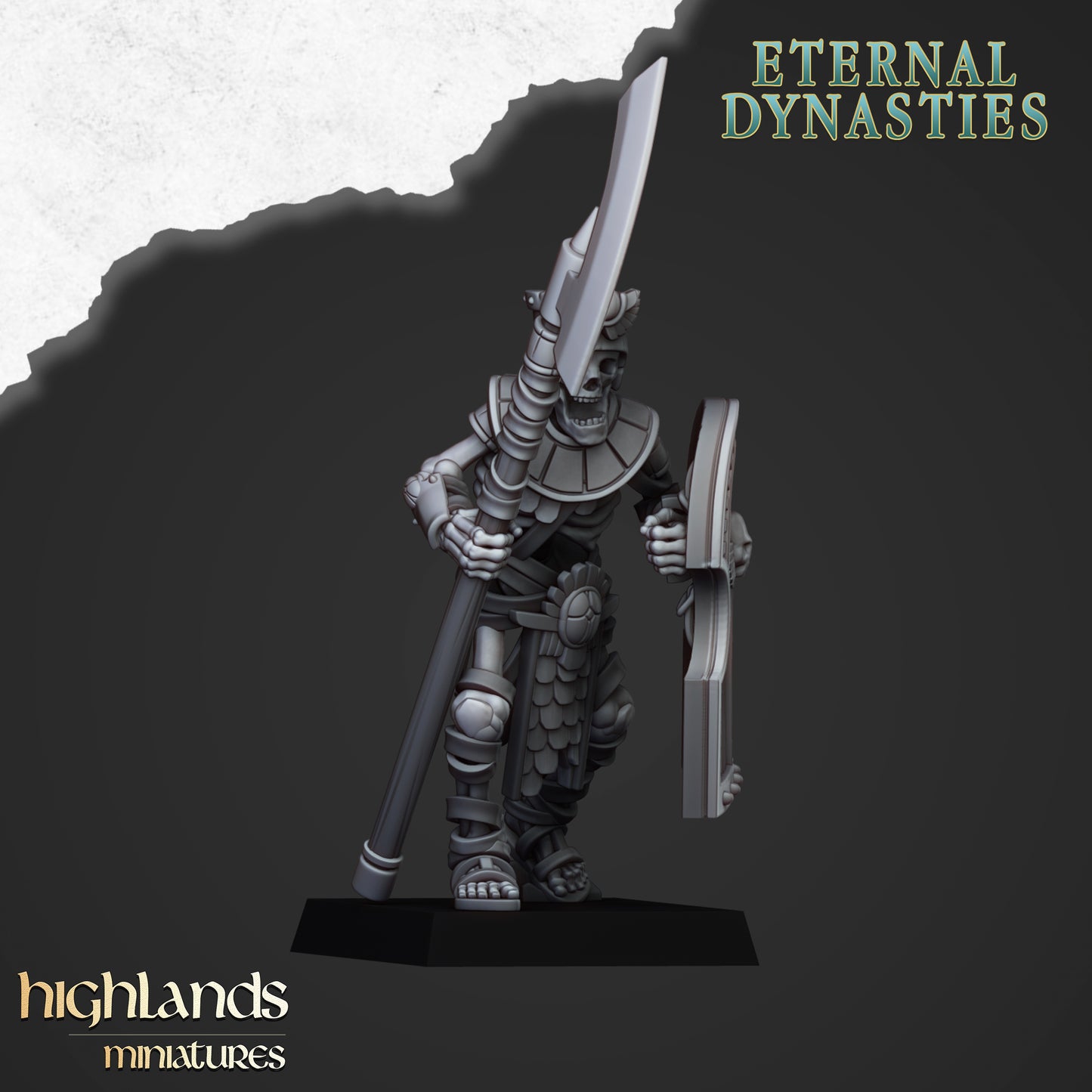 Ancient Guard with Halberds | Eternal Dynasties | Highlands Miniatures