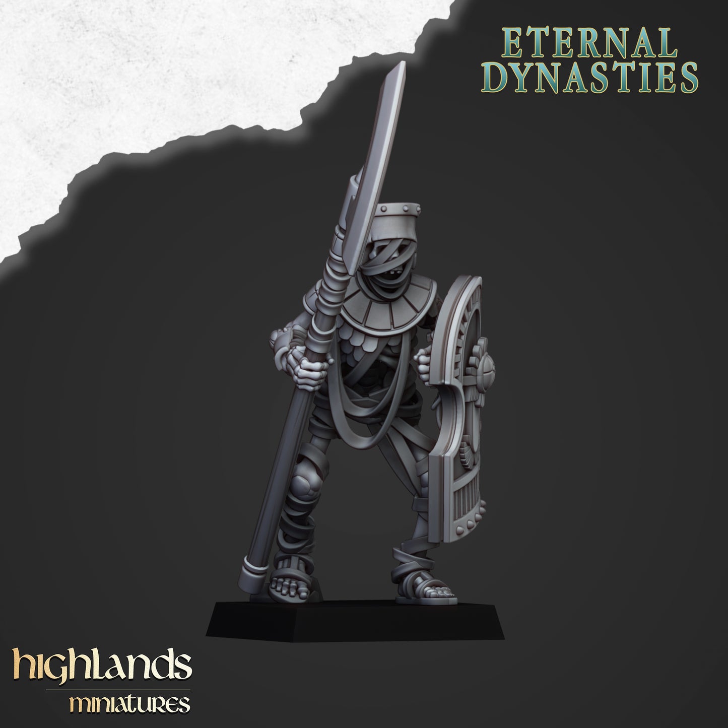 Ancient Guard with Halberds | Eternal Dynasties | Highlands Miniatures