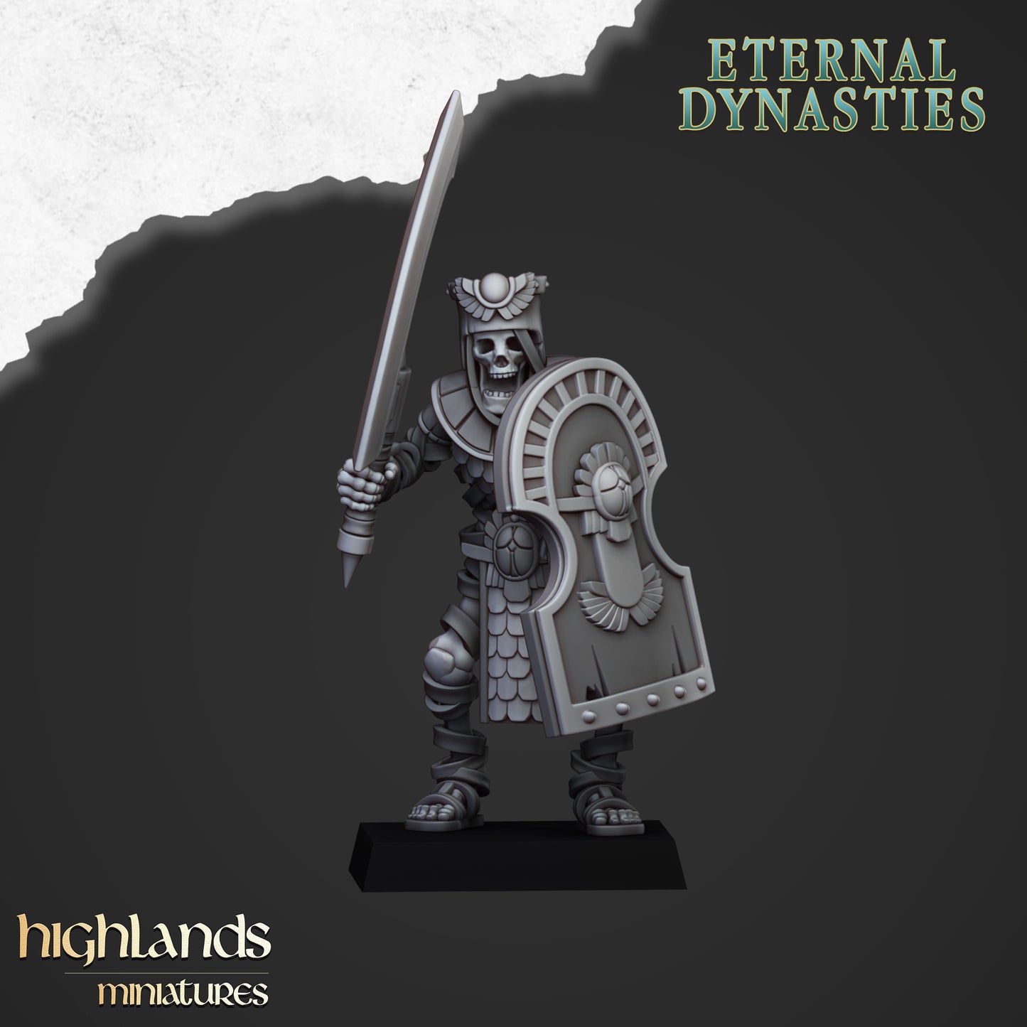 Ancient Guard with Swords | Eternal Dynasties | Highlands Miniatures