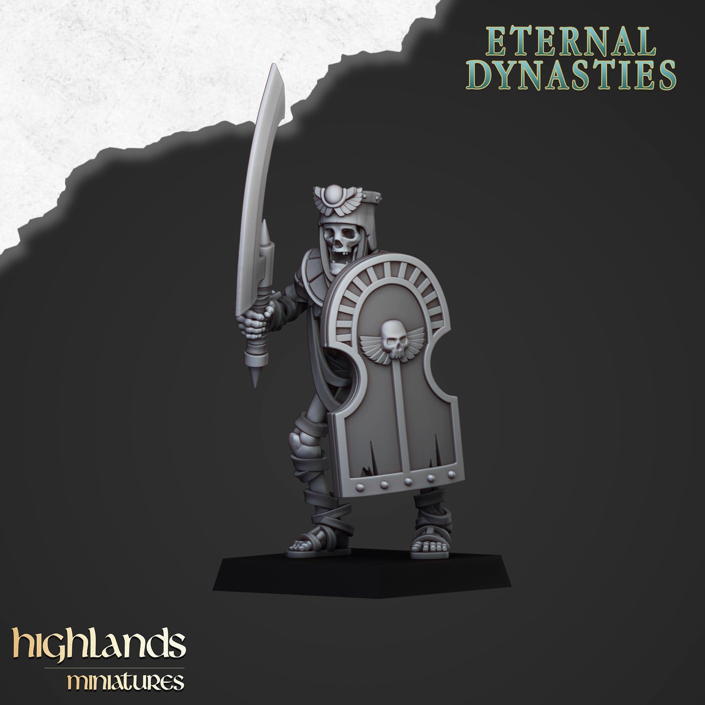 Ancient Guard with Swords | Eternal Dynasties | Highlands Miniatures