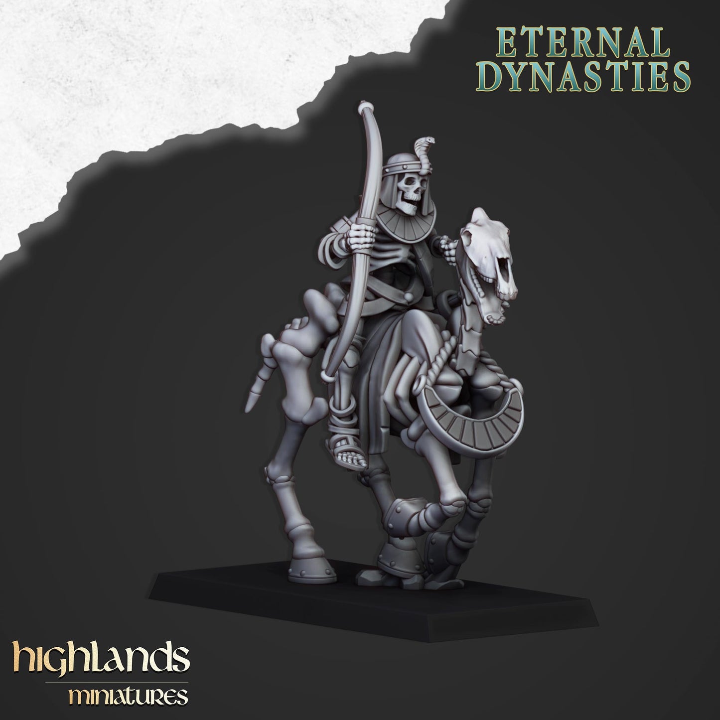 Ancient Skeletal Cavalry (Bows) | Eternal Dynasties | Highlands Miniatures