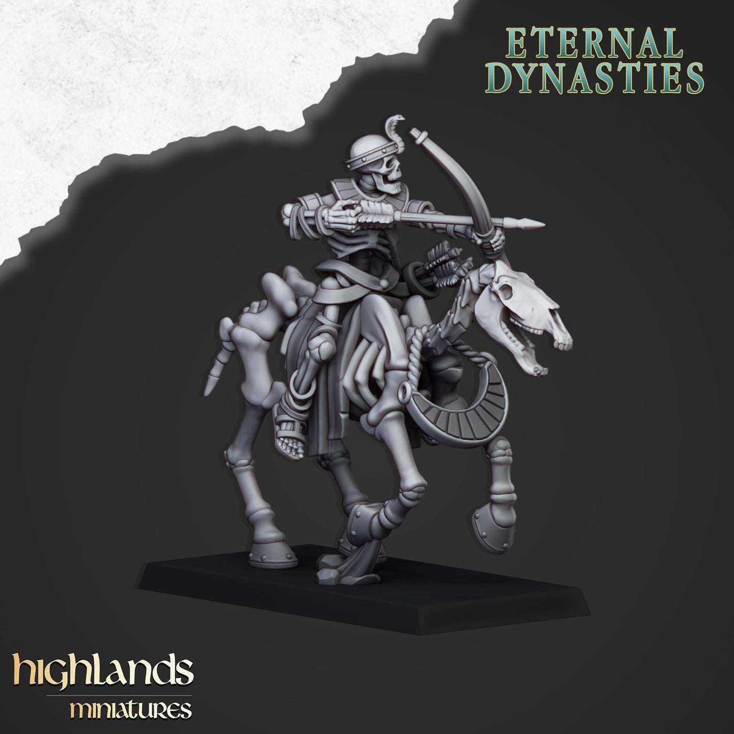 Ancient Skeletal Cavalry (Bows) | Eternal Dynasties | Highlands Miniatures