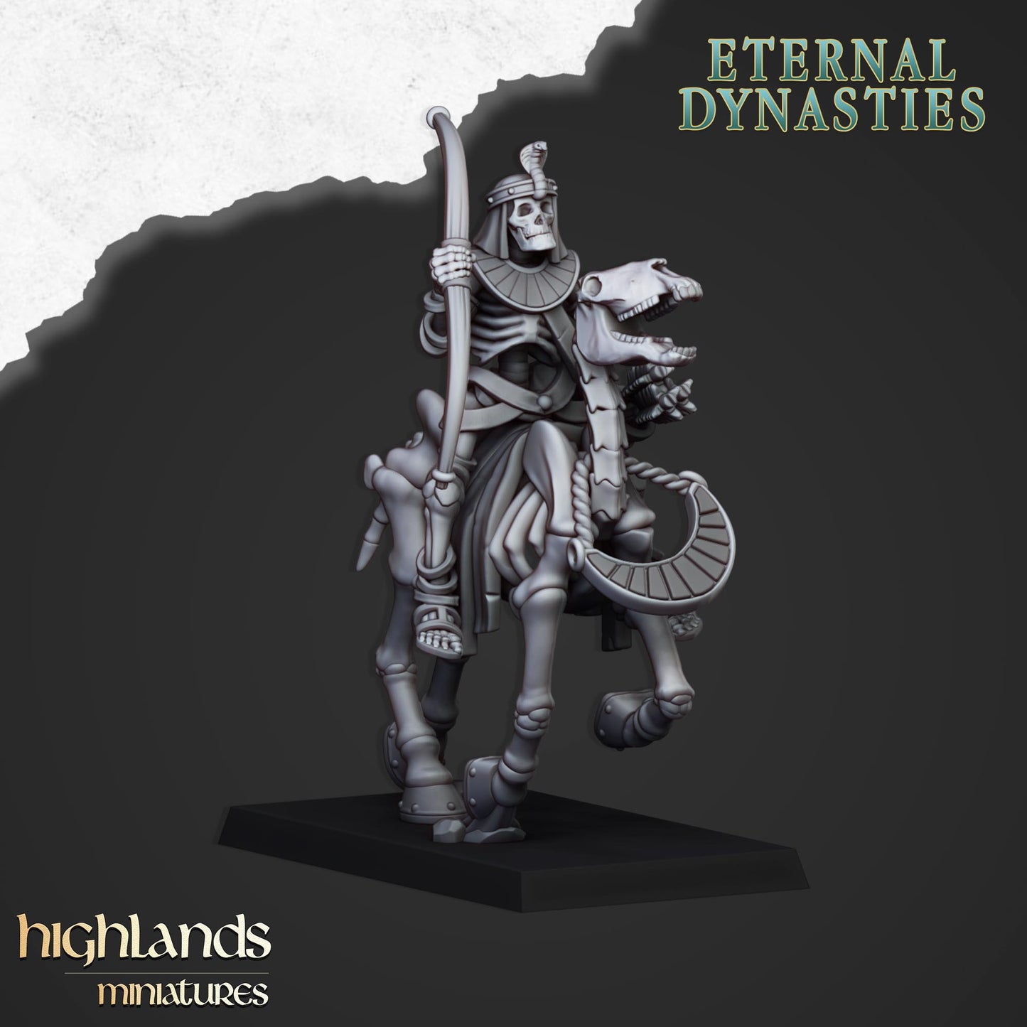 Ancient Skeletal Cavalry (Bows) | Eternal Dynasties | Highlands Miniatures