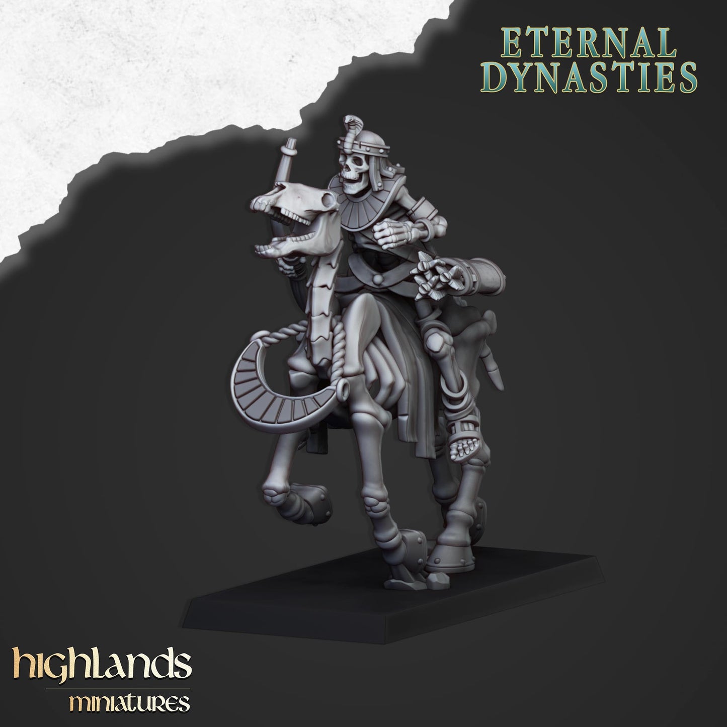 Ancient Skeletal Cavalry (Bows) | Eternal Dynasties | Highlands Miniatures