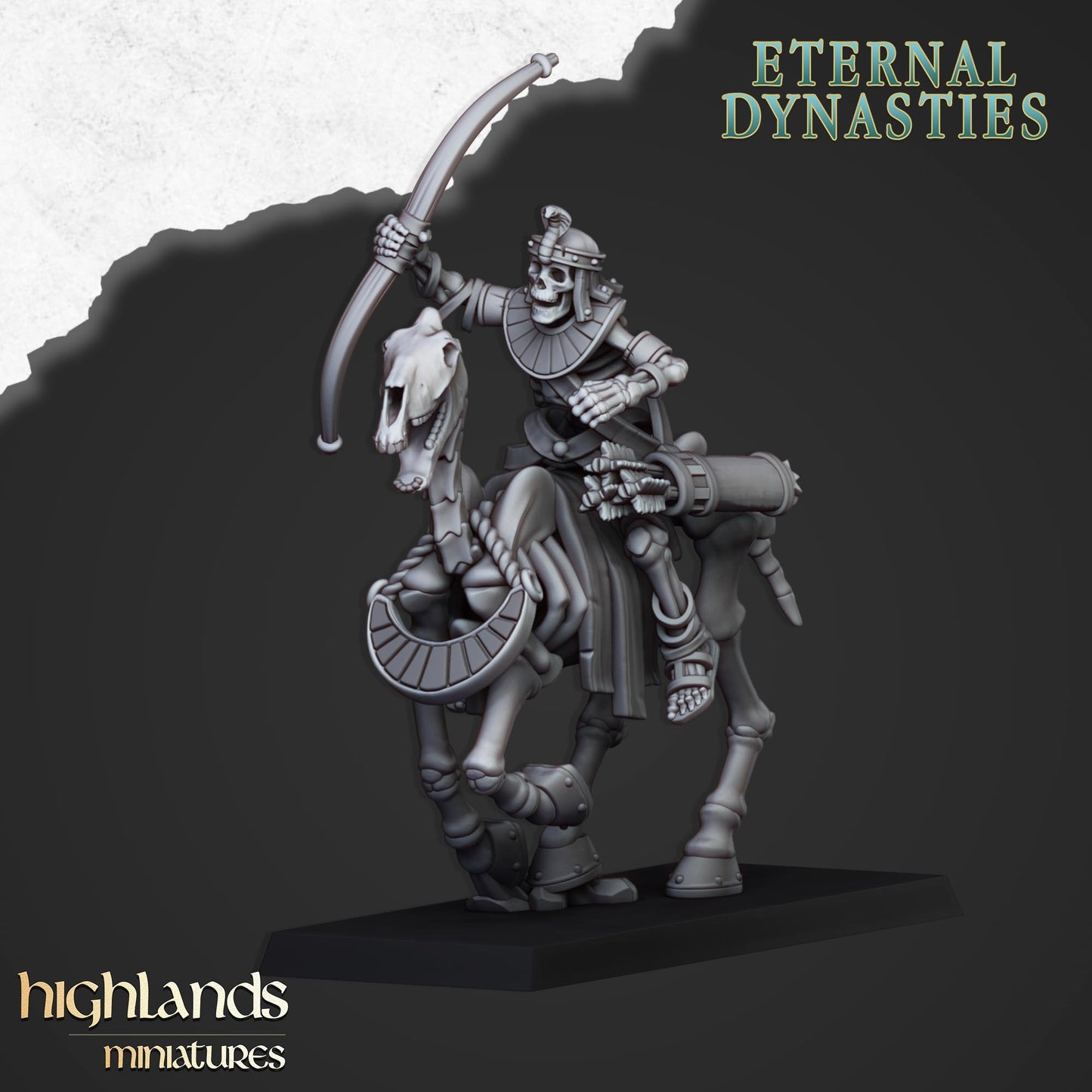 Ancient Skeletal Cavalry (Bows) | Eternal Dynasties | Highlands Miniatures