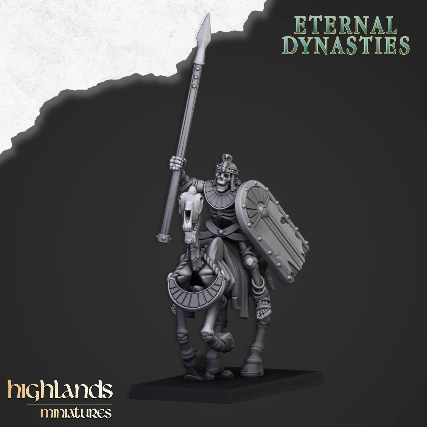 Ancient Skeletal Cavalry (Spears) | Eternal Dynasties | Highlands Miniatures