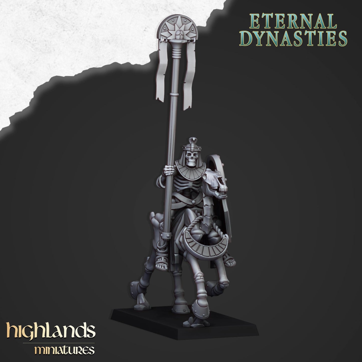 Ancient Skeletal Cavalry (Bows) | Eternal Dynasties | Highlands Miniatures