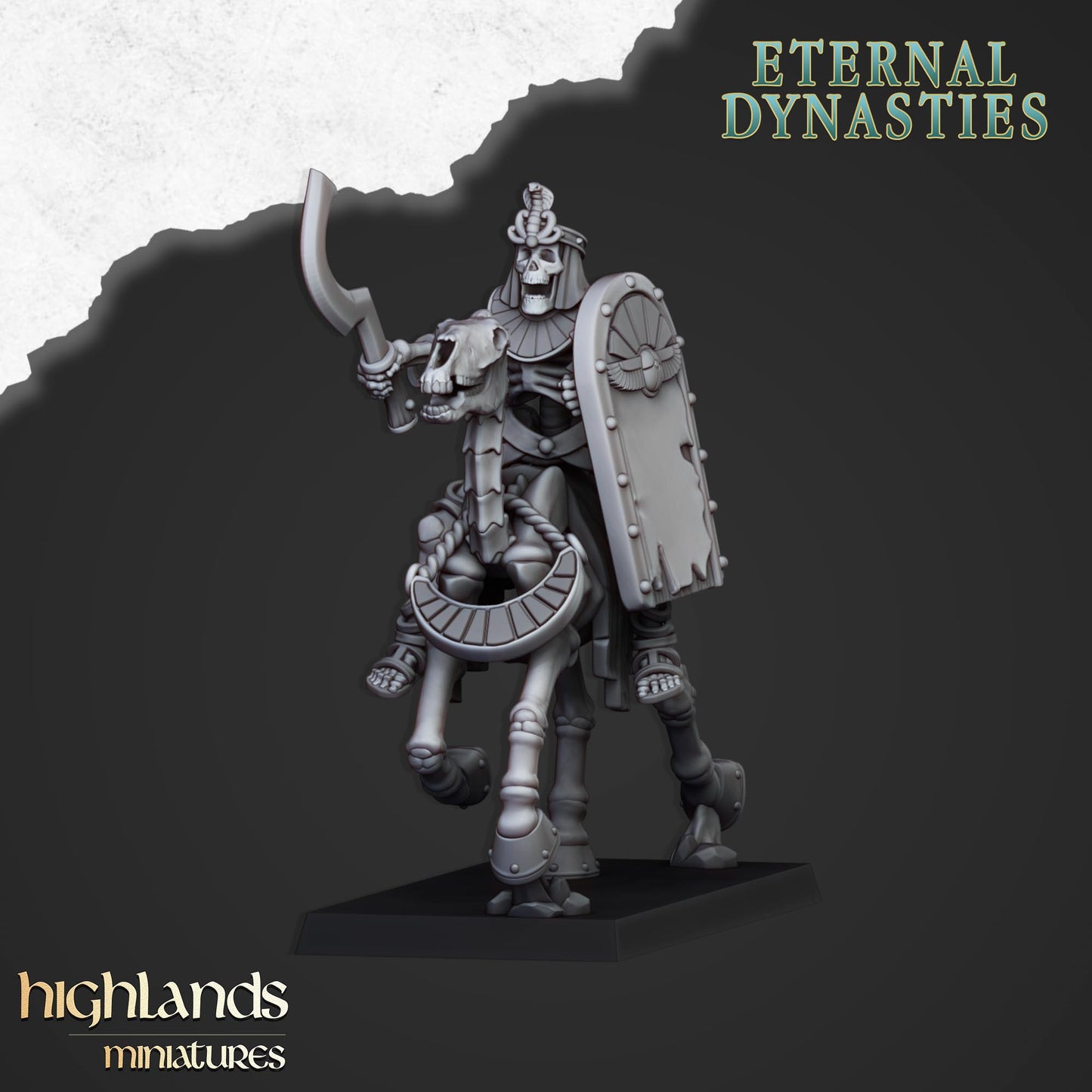 Ancient Skeletal Cavalry (Bows) | Eternal Dynasties | Highlands Miniatures