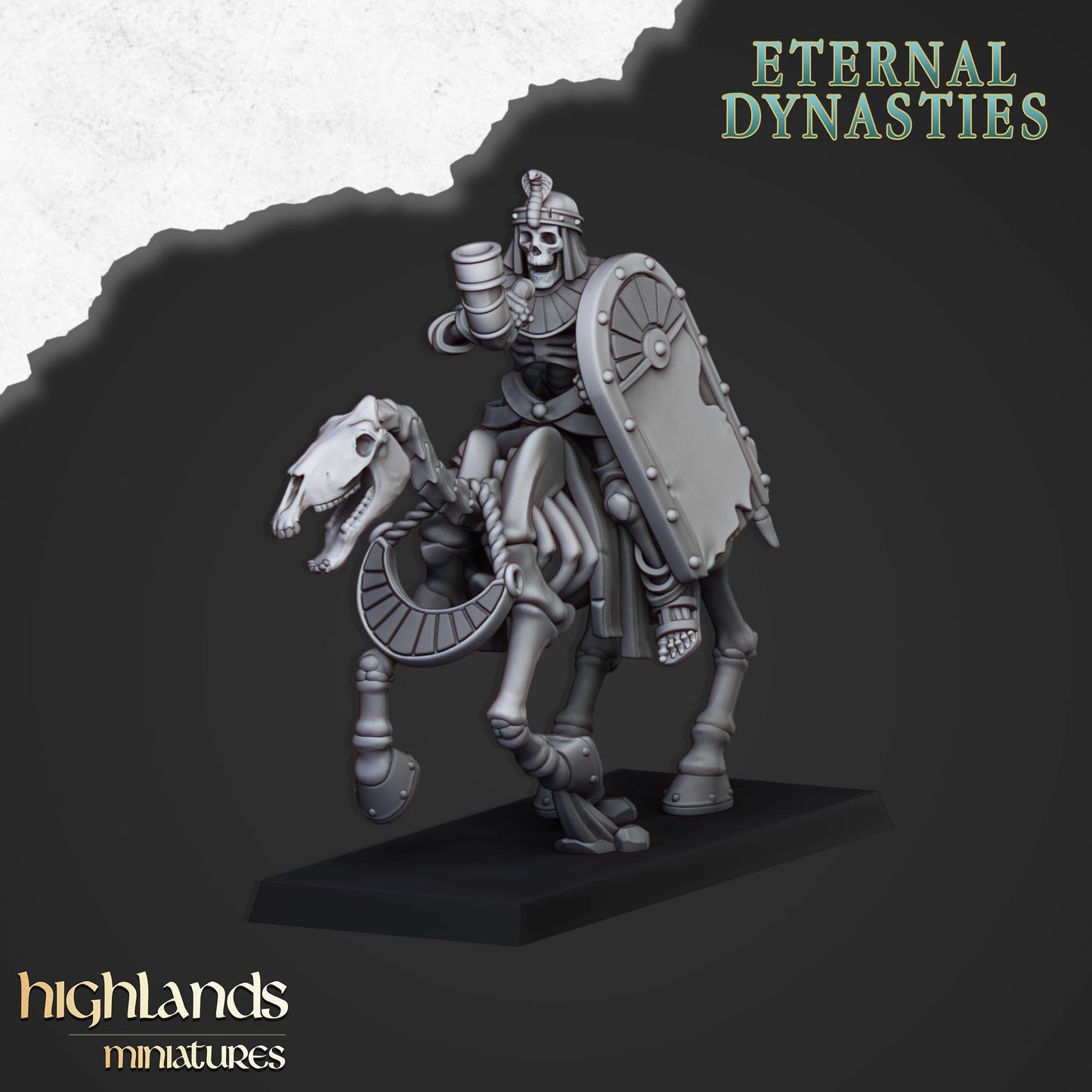 Ancient Skeletal Cavalry (Bows) | Eternal Dynasties | Highlands Miniatures