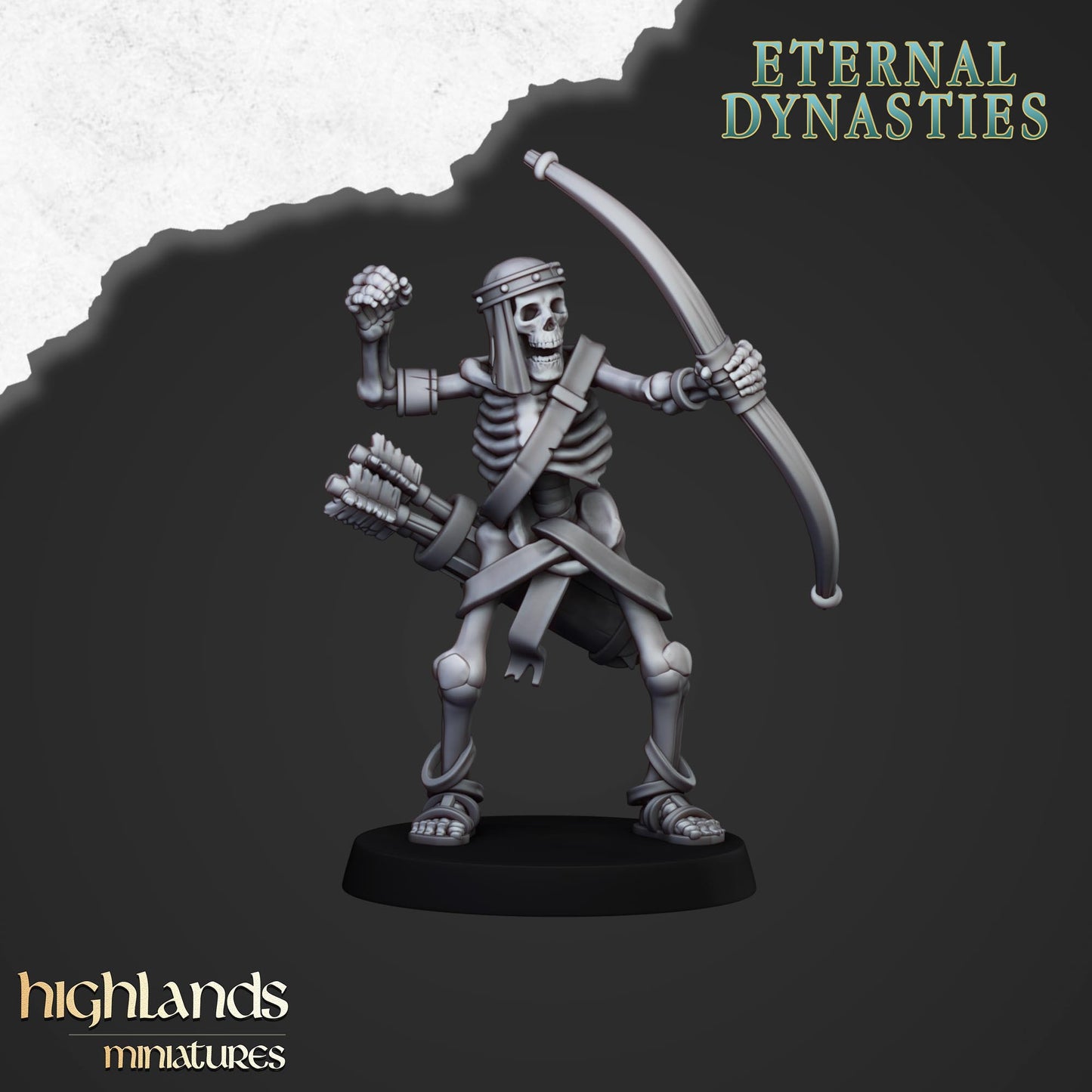 Ancient Skeletons with Bows | Eternal Dynasties | Highlands Miniatures