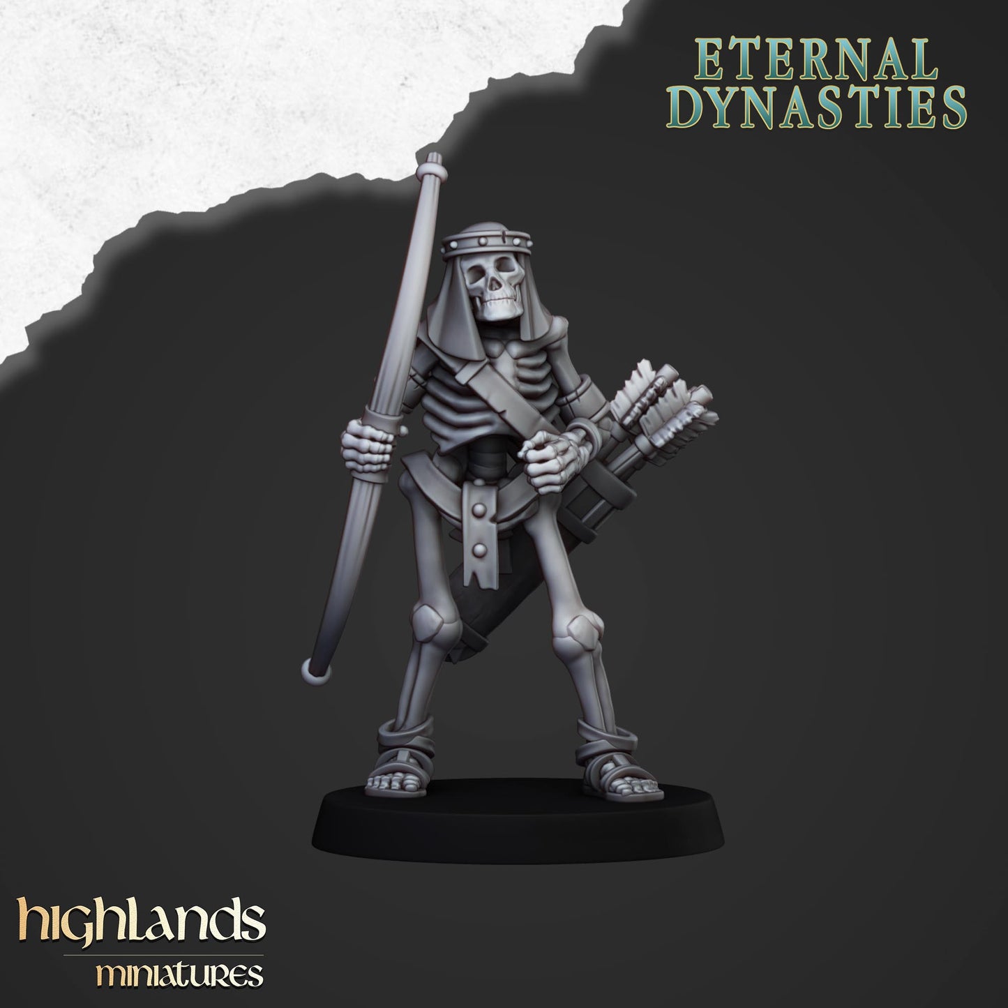 Ancient Skeletons with Bows | Eternal Dynasties | Highlands Miniatures