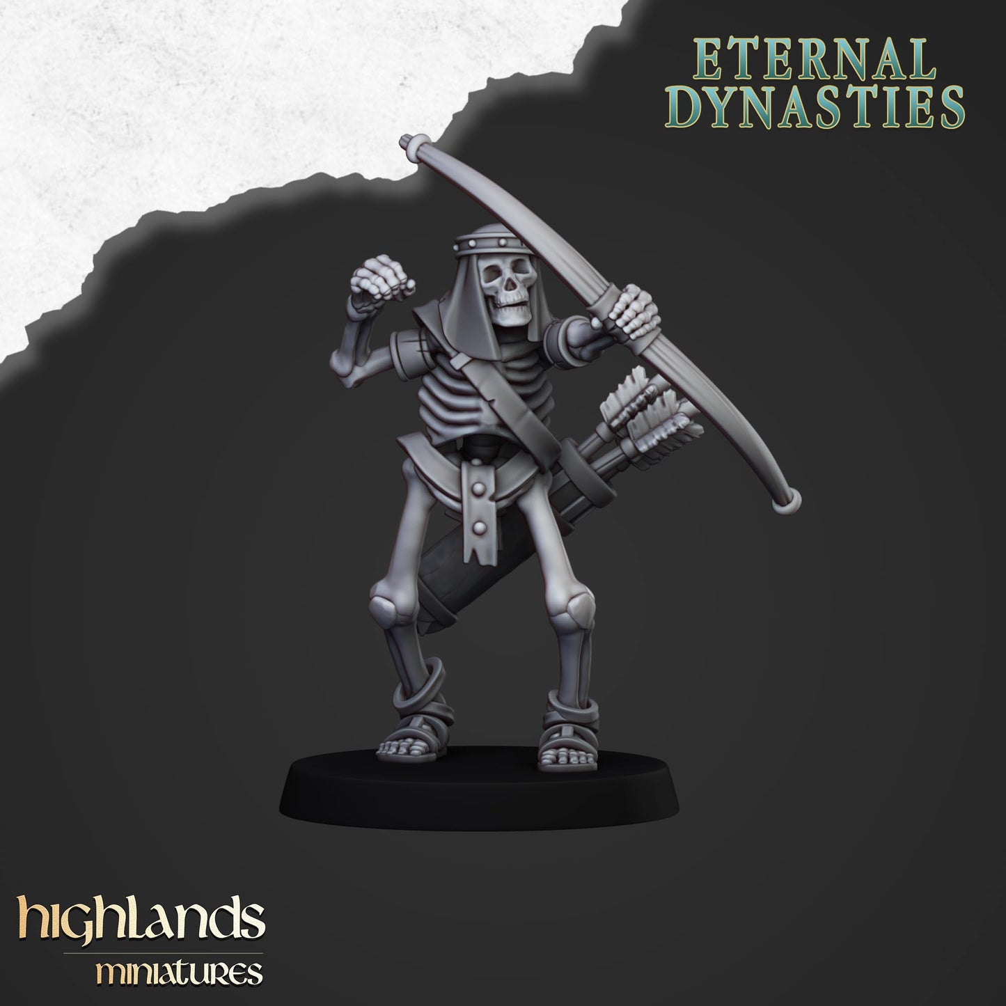 Ancient Skeletons with Bows | Eternal Dynasties | Highlands Miniatures