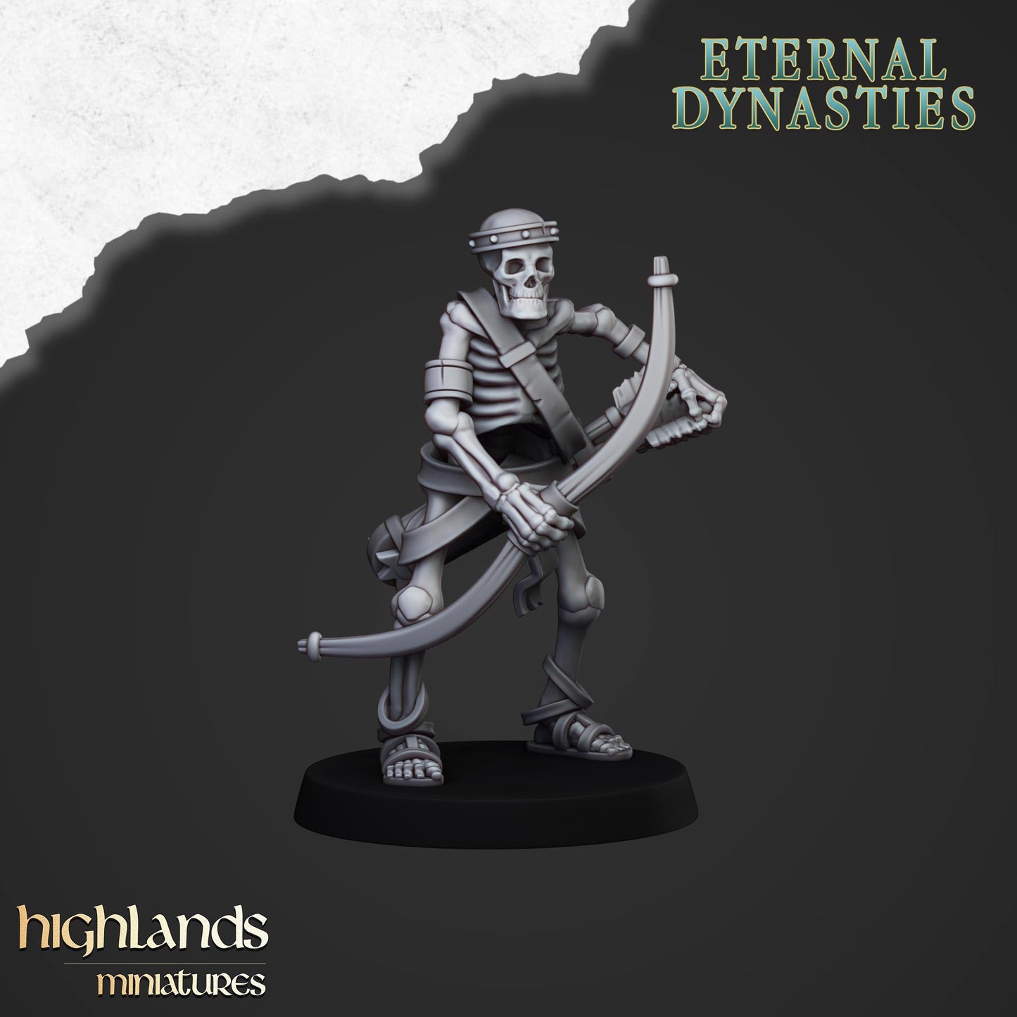 Ancient Skeletons with Bows | Eternal Dynasties | Highlands Miniatures