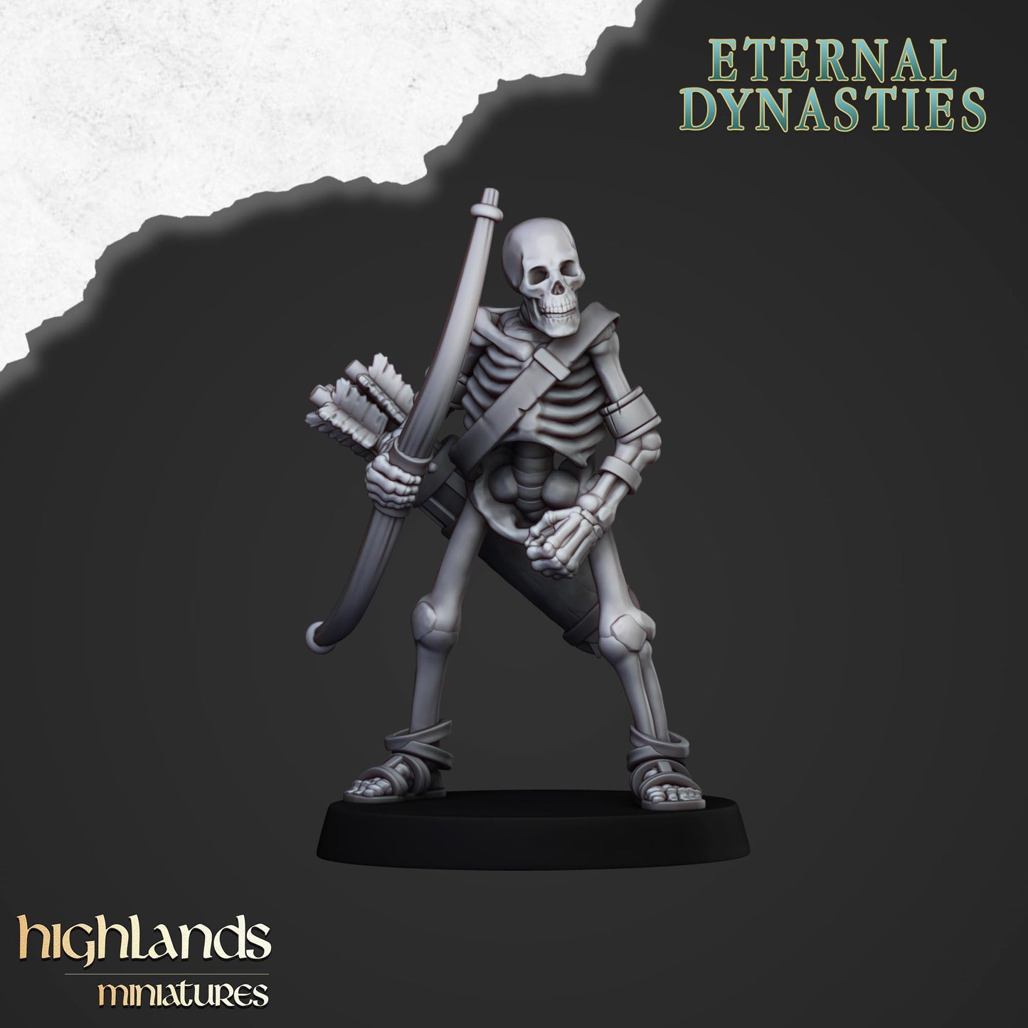 Ancient Skeletons with Bows | Eternal Dynasties | Highlands Miniatures