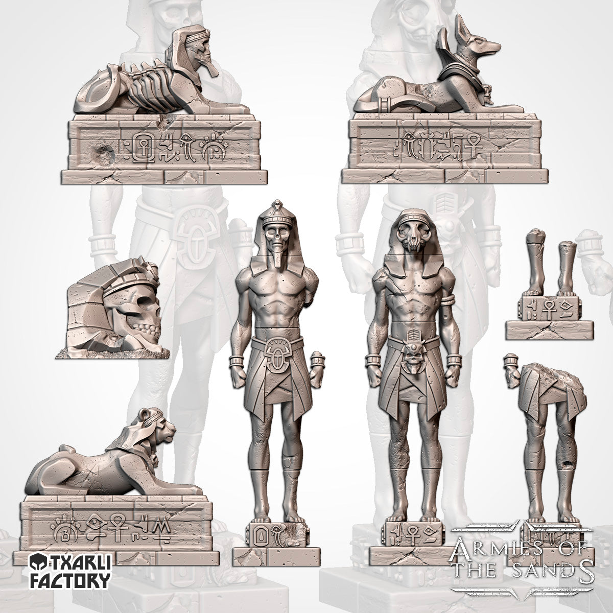 Unit Filler Egyptian Unit Fillers | Resin 3D Printed Terrain | Txarli Factory ...