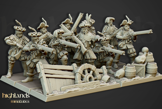 Arqebusiers | Sunland, Empire of the Sun | Highlands Miniatures