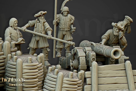 Imperial Cannon Battery | Sunland, Empire of the Sun | Highlands Miniatures