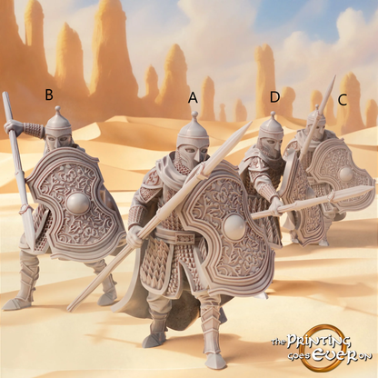 Easterner Spearmen Set | Sands of the East | MESBG | The Printing Goes Ever On