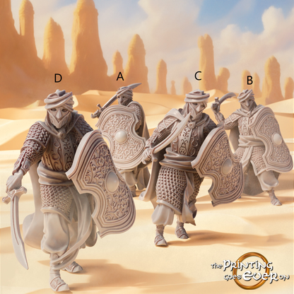 Easterner Swordsmen Set | Sands of the East | MESBG | The Printing Goes Ever On