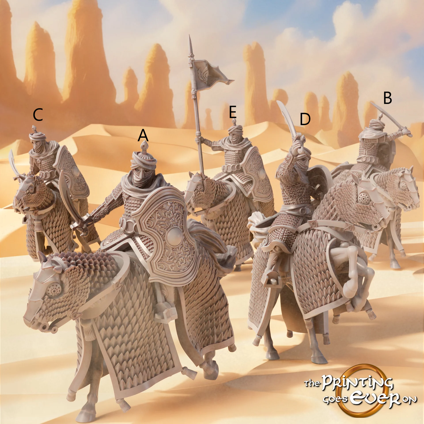 Easterner Cataphracts Set | Sands of the East | MESBG | The Printing Goes Ever On
