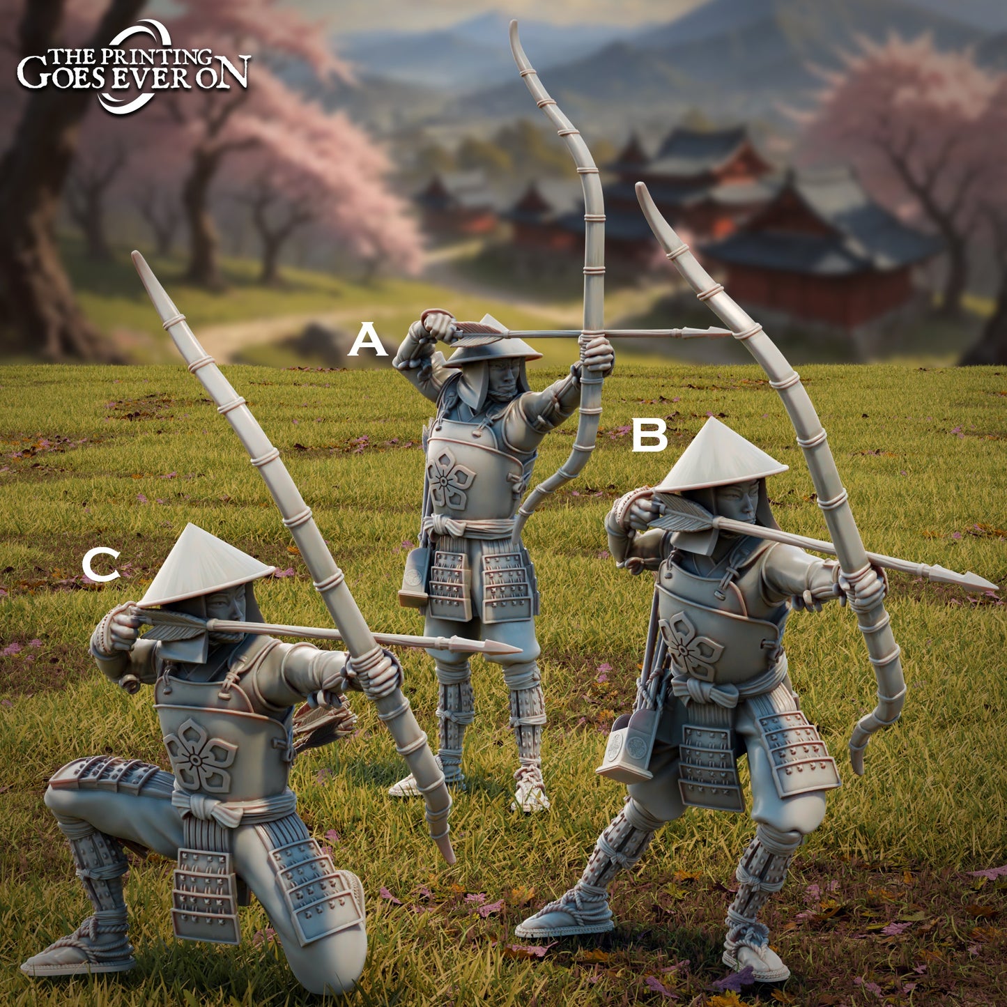 Ashigaru Bowmen | Tales of the Jade Empire | MESBG | The Printing Goes Ever On