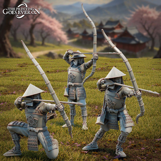 Ashigaru Bowmen | Tales of the Jade Empire | MESBG | The Printing Goes Ever On