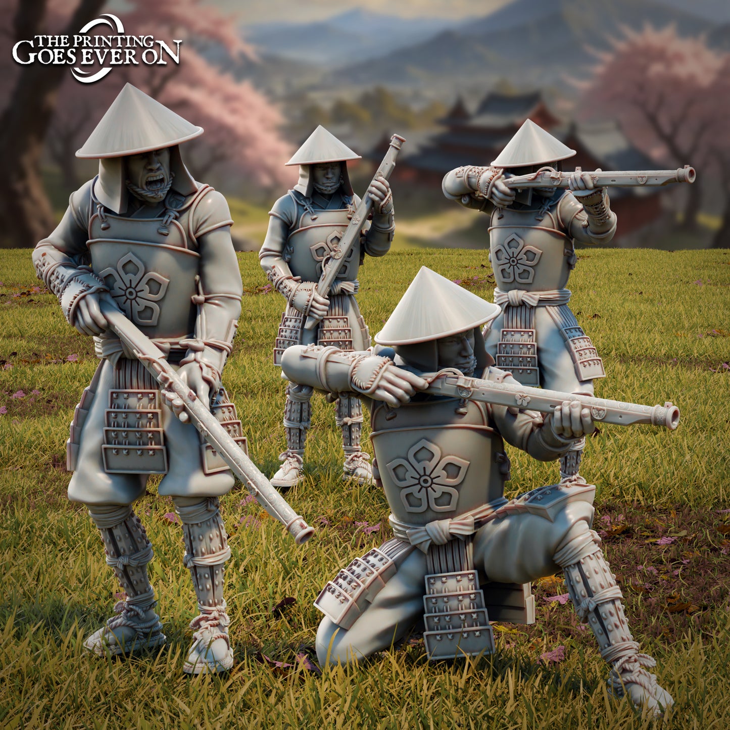 Ashigaru Gunmen | Tales of the Jade Empire | MESBG | The Printing Goes Ever On