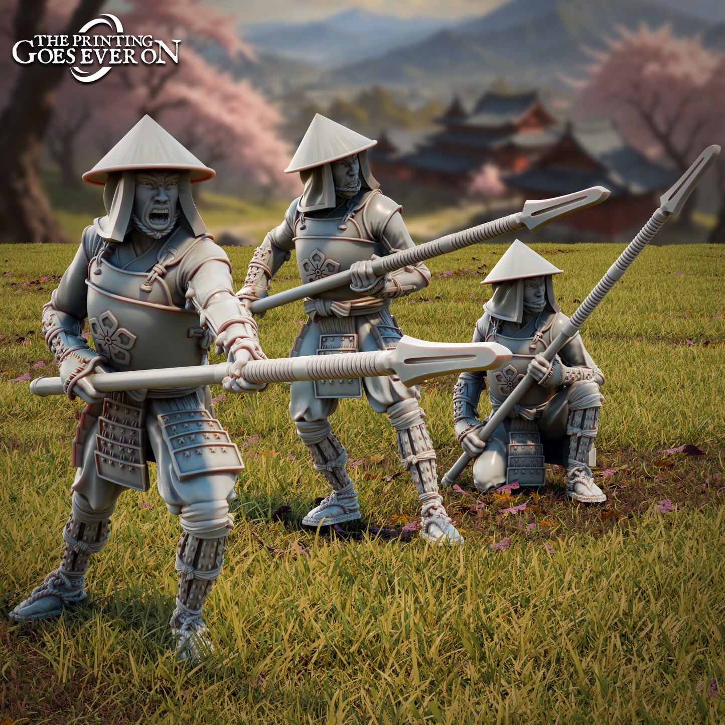 Ashigaru Spearmen | Tales of the Jade Empire | MESBG | The Printing Goes Ever On