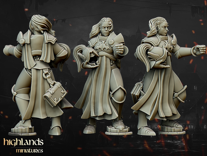 Warriors of the Lady Command Group | Gallia, the Medieval Kingdom | Highlands Miniatures