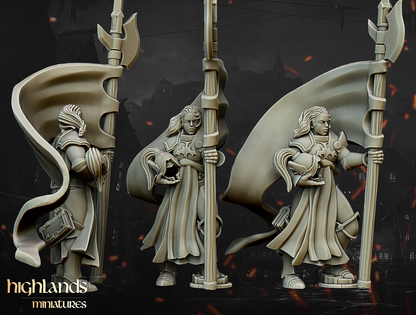 Warriors of the Lady Command Group | Gallia, the Medieval Kingdom | Highlands Miniatures