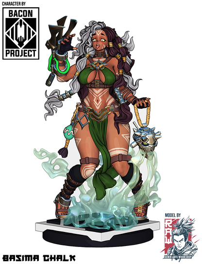 Basima Chalk | Bacon Project | 28mm-120mm Scale | Ronin Arts Workshop